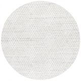 Safavieh Abstract 6'-0" x 6'-0" Rug in Silver / Ivory
