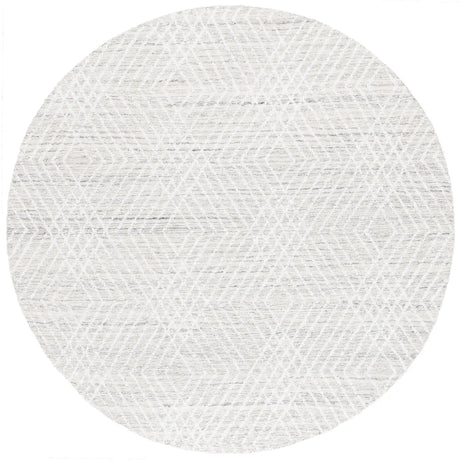 Safavieh Abstract 6'-0" x 6'-0" Rug in Silver / Ivory
