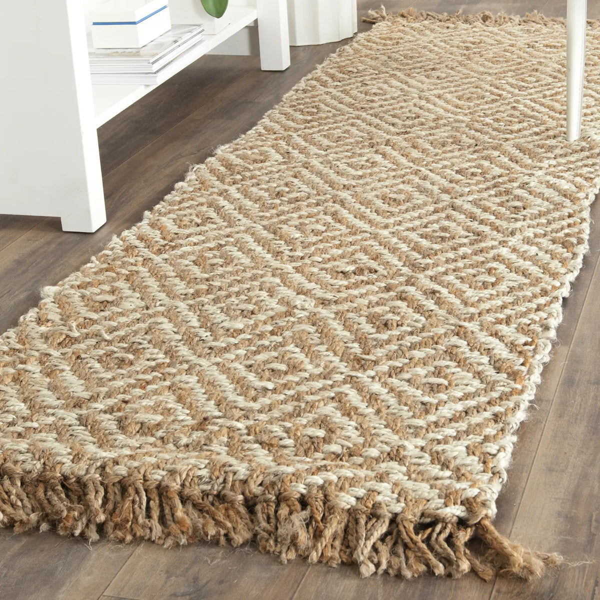Safavieh Natural Fiber 2'-6" x 10'-0" Rug in Natural / Ivory