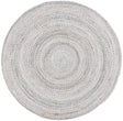 Safavieh Braided 5'-0" x 5'-0" Rug in Grey