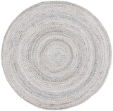 Safavieh Braided 5'-0" x 5'-0" Rug in Grey