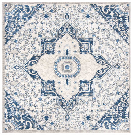 Safavieh Brentwood 6'-7" x 6'-7" Rug in Cream / Blue