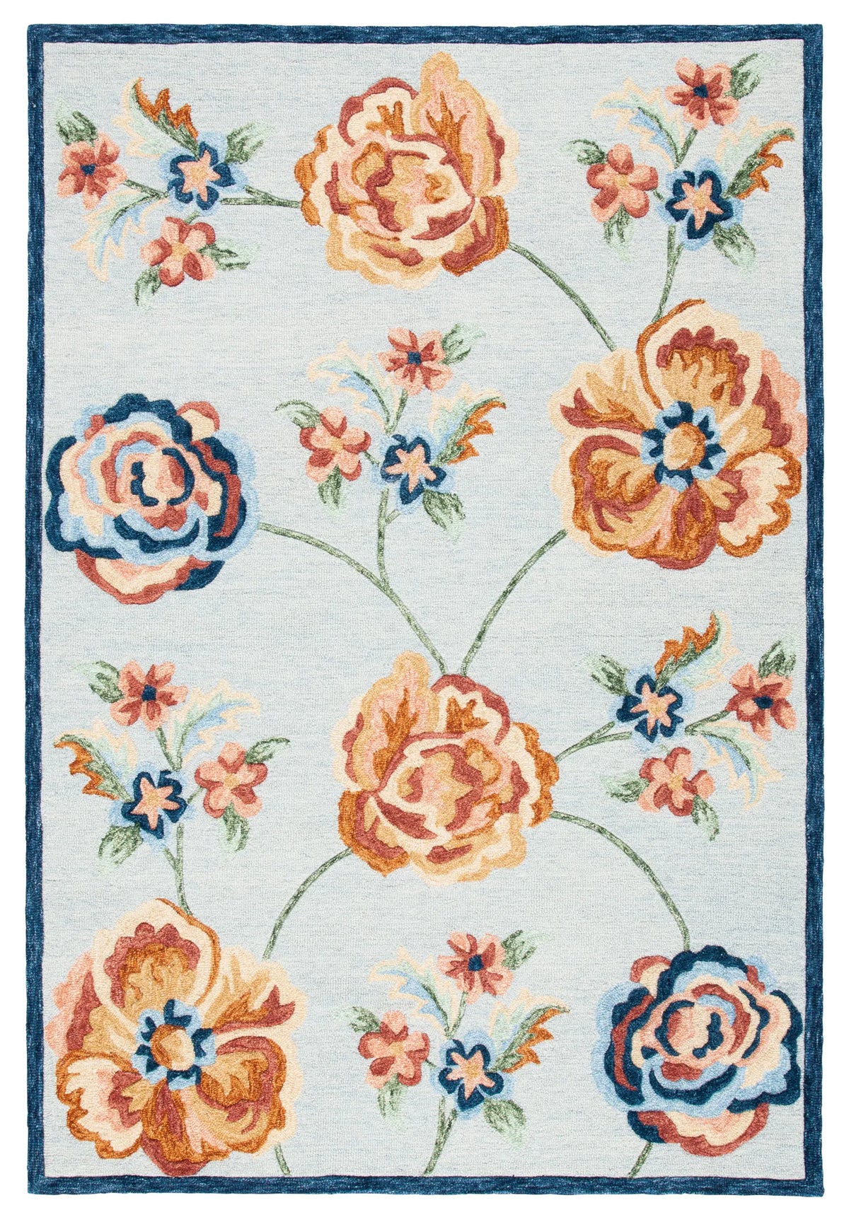 Safavieh Metro 4'-0" x 6'-0" Rug in Blue / Ivory