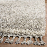Safavieh Pro Lux Shag 400 4'-0" x 6'-0" Rug in Grey / Cream
