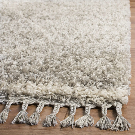 Safavieh Pro Lux Shag 400 4'-0" x 6'-0" Rug in Grey / Cream