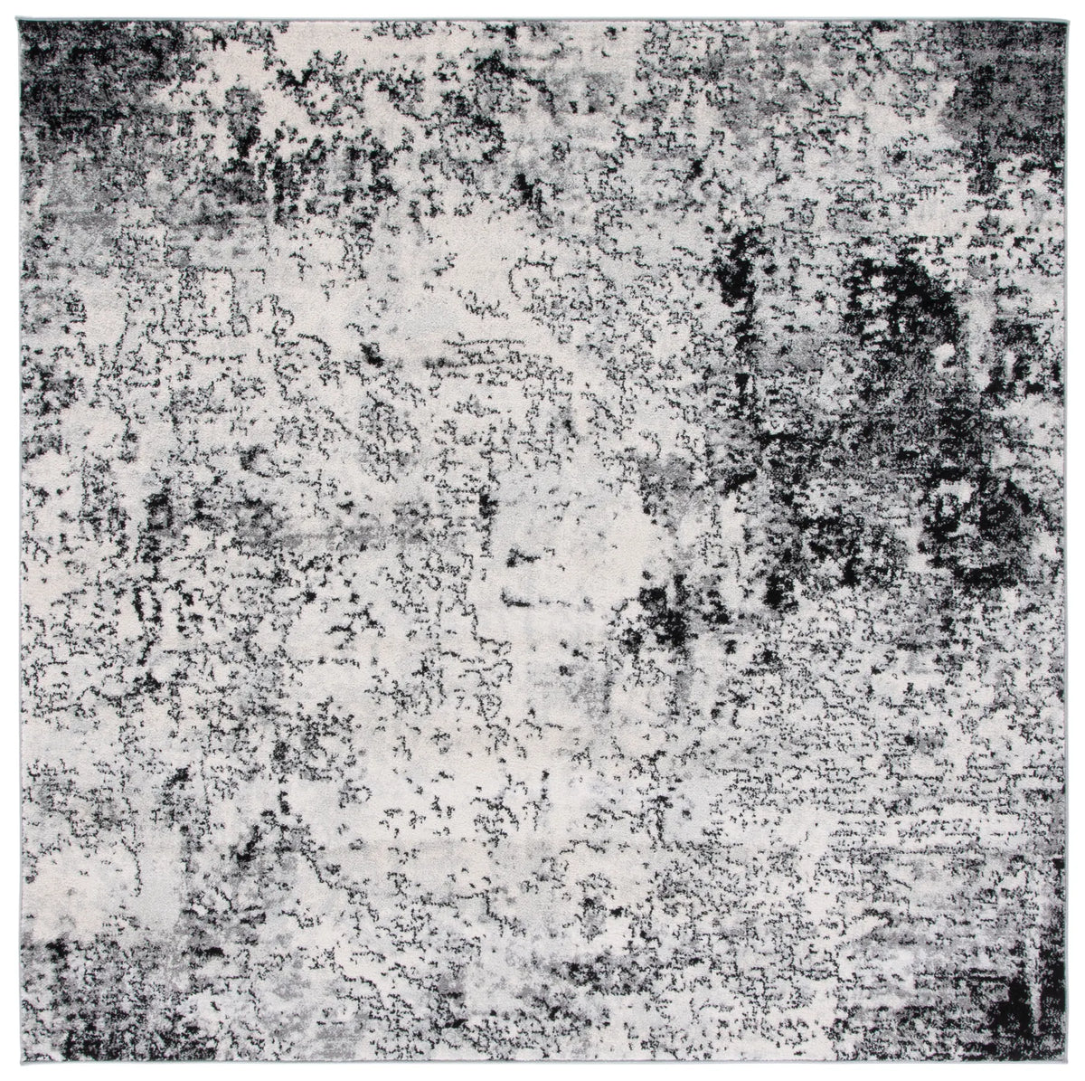 Safavieh Tulum 6'-7" x 6'-7" Rug in Ivory / Black