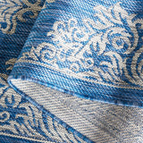 Safavieh Courtyard 5'-3" x 7'-7" Rug in Navy / Grey