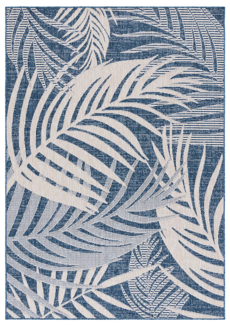 Safavieh Beach House 4'-0" x 6'-0" Rug in Blue / Ivory