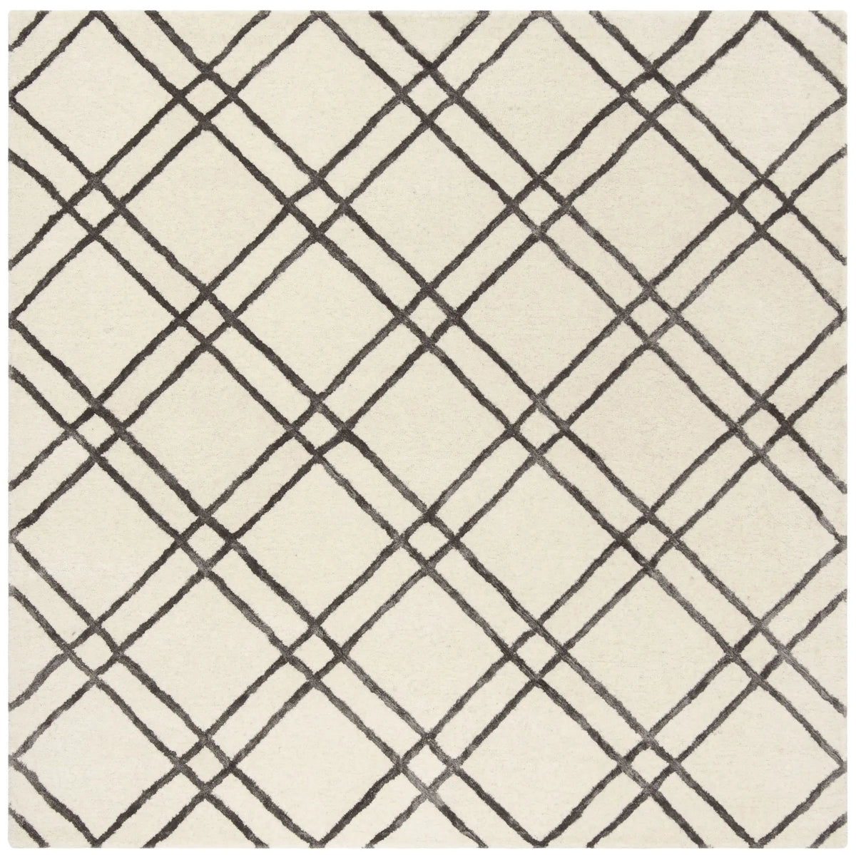 Safavieh Himalaya 6'-0" x 6'-0" Rug in Ivory / Dark Grey