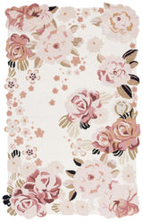 Safavieh Jardin 4'-0" x 6'-0" Rug in Ivory / Pink