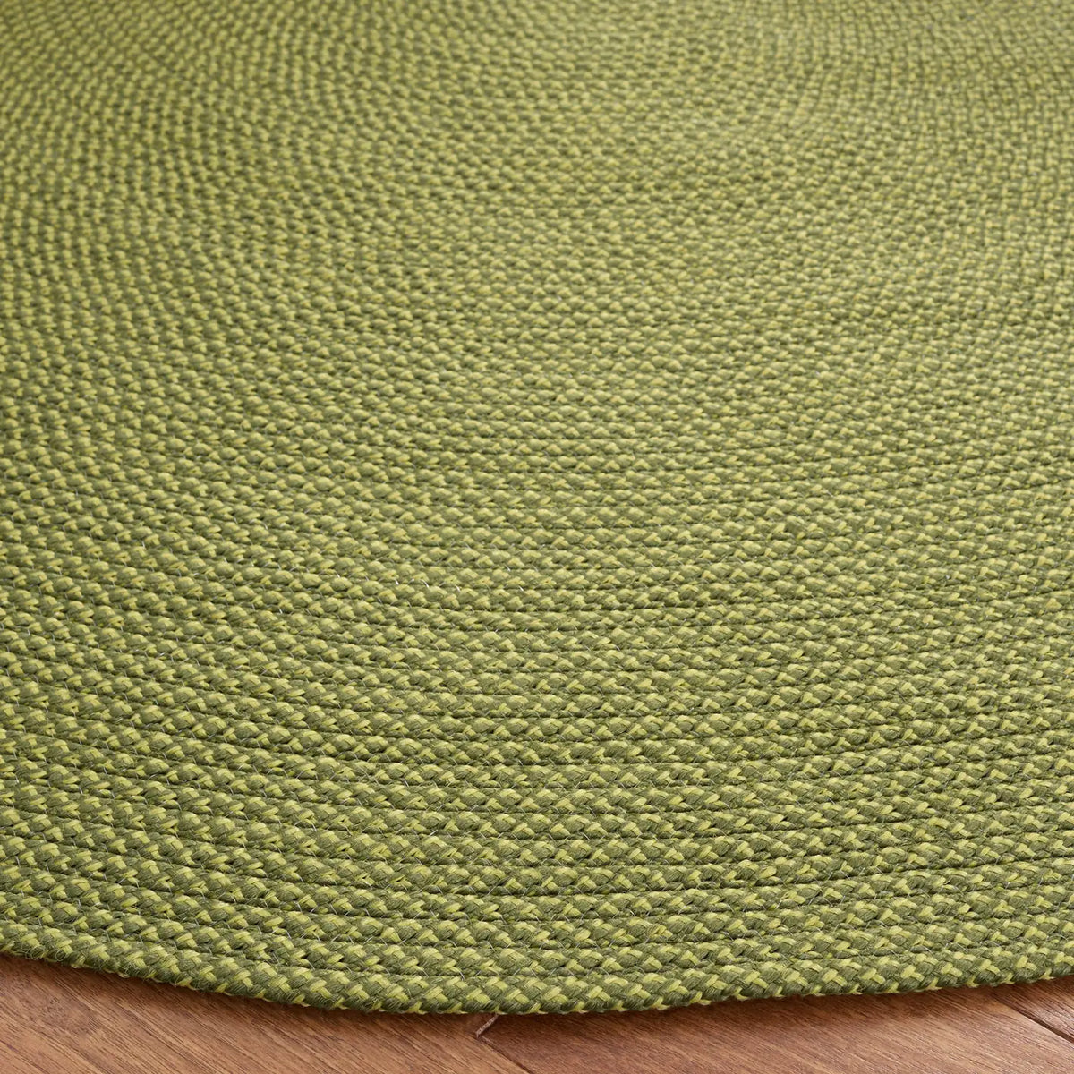 Safavieh Braided 5'-0" x 5'-0" Rug in Olive / Green