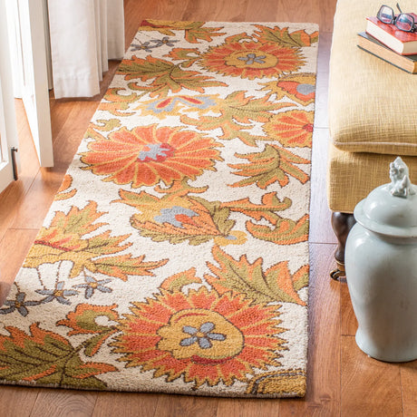 Safavieh Blossom 2'-3" x 11'-0" Rug in Ivory / Multi