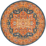 Safavieh Evoke 6'-7" x 6'-7" Rug in Blue / Orange