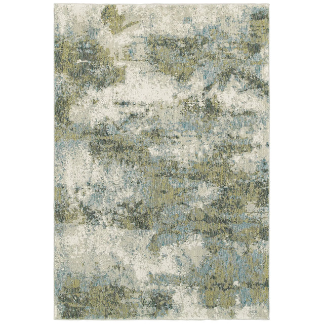Oriental Weavers Sphinx Evolution 8039E Blue/Green Rugs - main flat