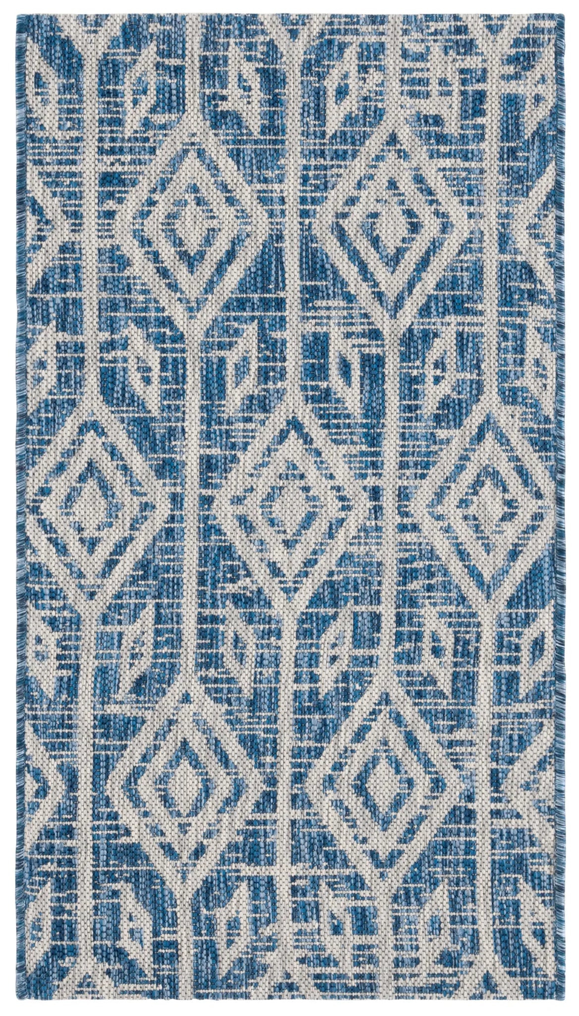 Safavieh Courtyard 2'-0" x 3'-7" Rug in Navy / Grey