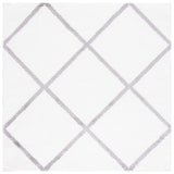 Safavieh Tahoe Shag 6'-7" x 6'-7" Rug in White / Grey