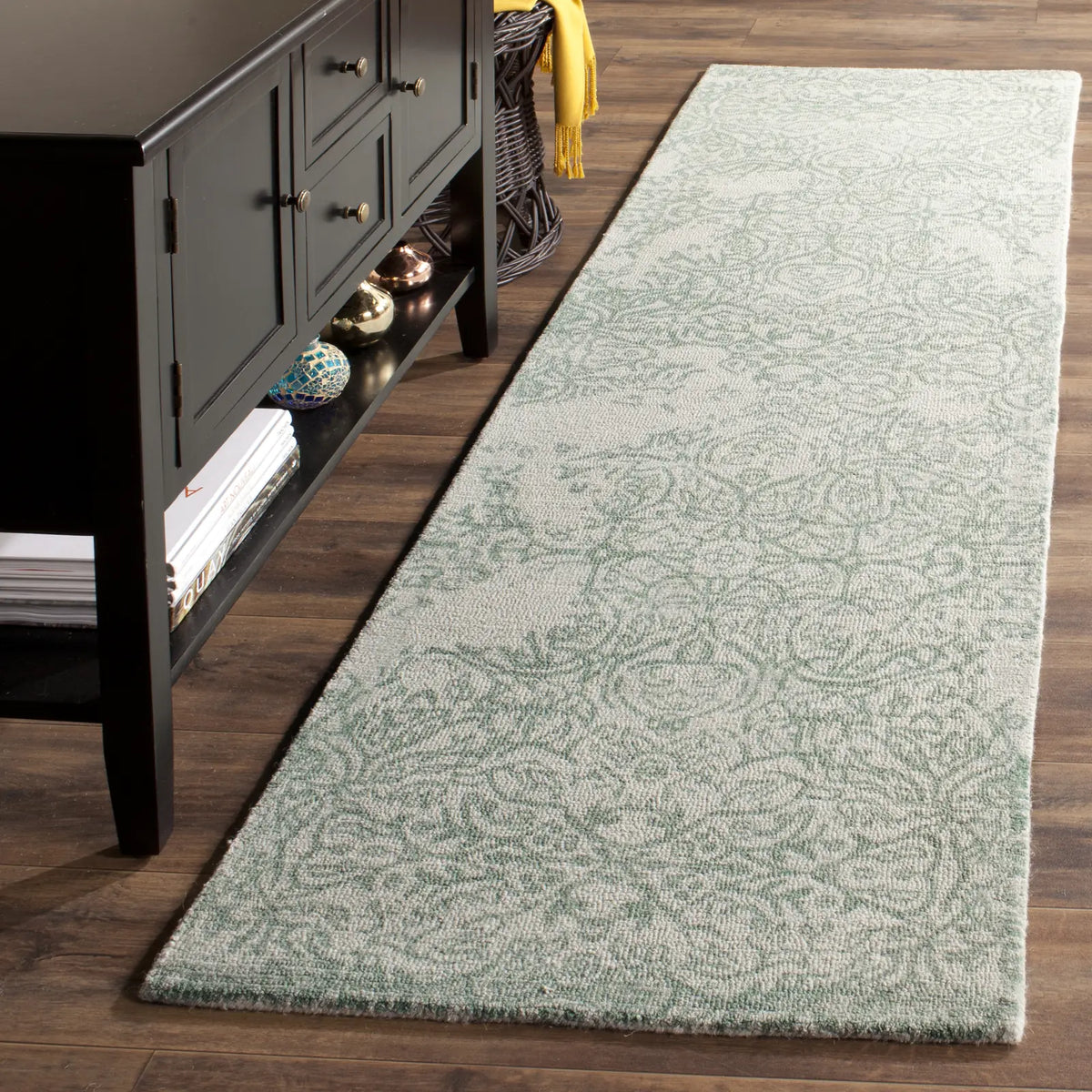 Safavieh Restoration Vintage 2'-3" x 8'-0" Rug in Grey / Turquoise