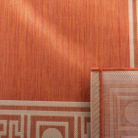 Safavieh Courtyard 4'-0" x 5'-7" Rug in Rust / Sand