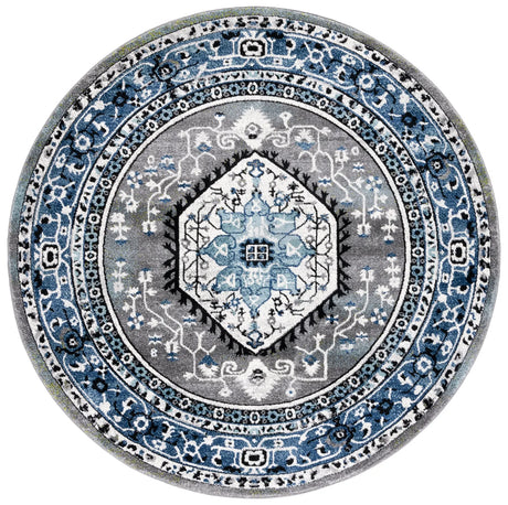 Safavieh Vintage Hamadan 6'-7" x 6'-7" Rug in Blue / Grey