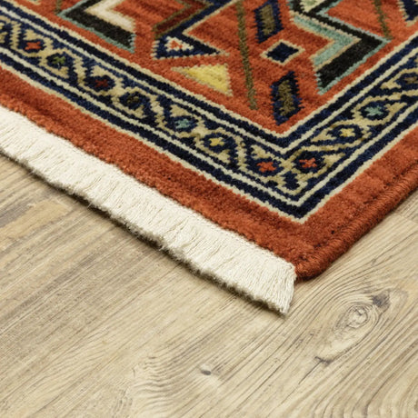 Oriental Weavers Sphinx Lilihan 002C6 Red/ Multi Rugs - corner detail