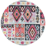 Safavieh Adirondack 6'-0" x 6'-0" Rug in Aqua / Fuchsia