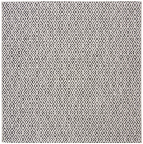Safavieh Courtyard 6'-7" x 6'-7" Rug in Beige / Black