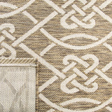 Safavieh Courtyard 5'-3" x 7'-7" Rug in Mocha / Light Beige