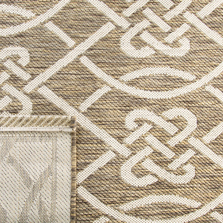 Safavieh Courtyard 5'-3" x 7'-7" Rug in Mocha / Light Beige
