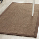Safavieh Natural Fiber 2'-6" x 12'-0" Rug in Brown / Brown