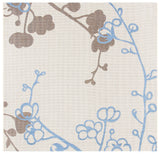 Safavieh Courtyard 6'-7" x 6'-7" Rug in Natural Brown / Blue
