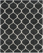 Safavieh Hudson Shag 10'-0" x 14'-0" Rug in Dark Grey / Ivory