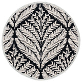 Safavieh Capri 5'-0" x 5'-0" Rug in Black / Ivory