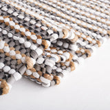 Safavieh Vintage Leather 4'-0" x 6'-0" Rug in Grey / Ivory