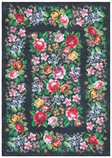 Safavieh Journey 4'-4" x 6'-0" Rug in Charcoal / Green