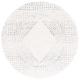 Safavieh Fontana Shag  800 6'-7" x 6'-7" Rug in Ivory / Grey