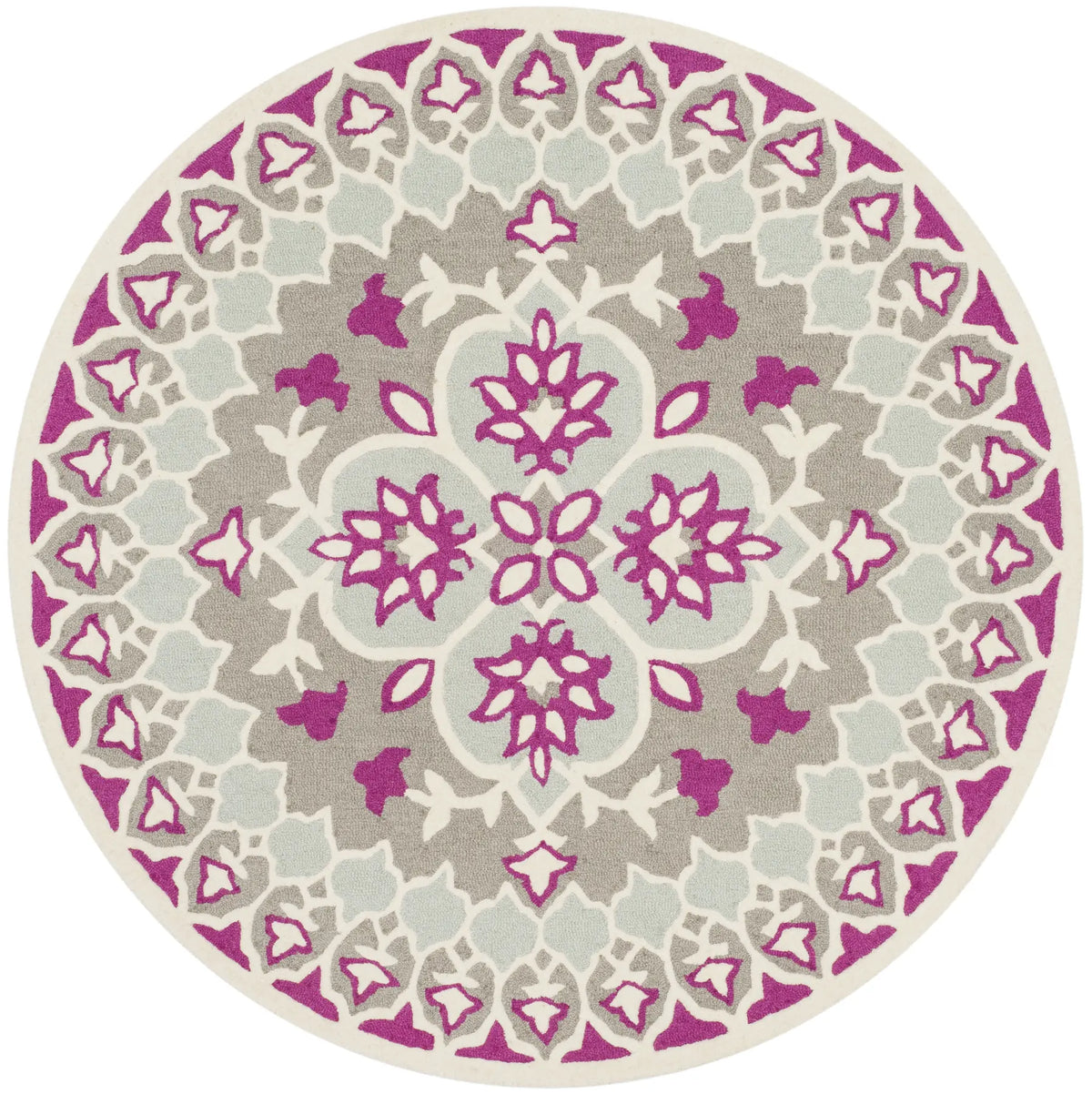 Safavieh Bellagio 5'-0" x 5'-0" Rug in Grey / Ivory