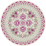 Safavieh Bellagio 5'-0" x 5'-0" Rug in Grey / Ivory