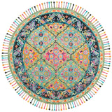 Safavieh Aspen 7'-0" x 7'-0" Rug in Light Green / Black