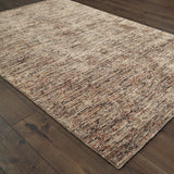 Oriental Weavers Sphinx Lucent 45907 Taupe/ Pink Rug - angle detail