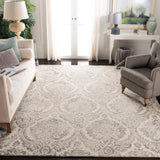 Safavieh Dip Dye 8'-0" x 10'-0" Rug in Silver / Ivory