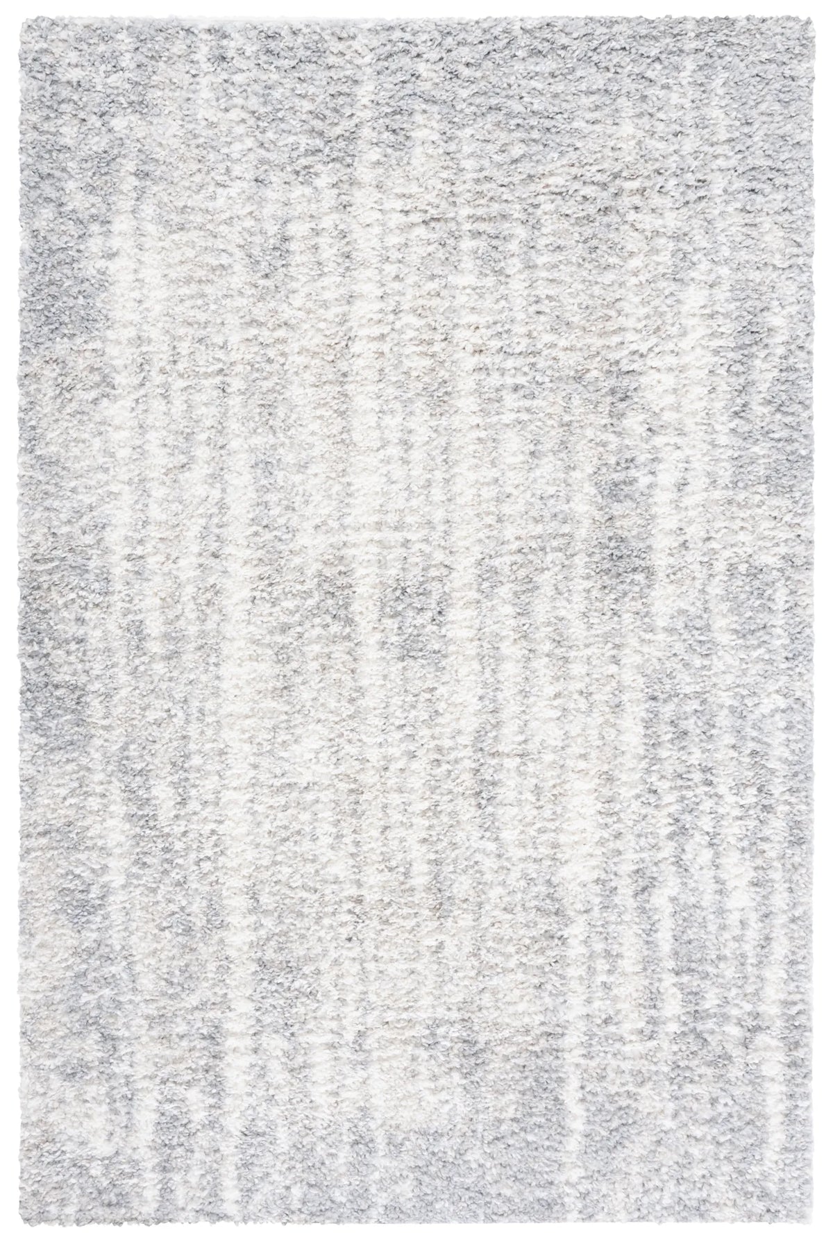 Safavieh Berber Shag 4'-5" x 6'-5" Rug in Grey / Ivory