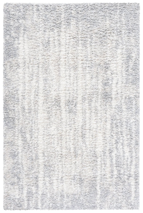 Safavieh Berber Shag 4'-5" x 6'-5" Rug in Grey / Ivory