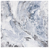 Safavieh Cyrus Shag 6'-7" x 6'-7" Rug in Ivory / Blue