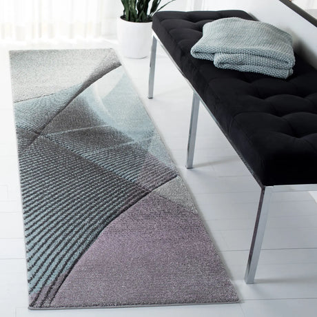 Safavieh Hollywood 2'-3" x 10'-0" Rug in Grey / Light Blue