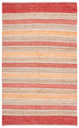 Safavieh Striped Kilim 4'-0" x 6'-0" Rug in Rust / Red