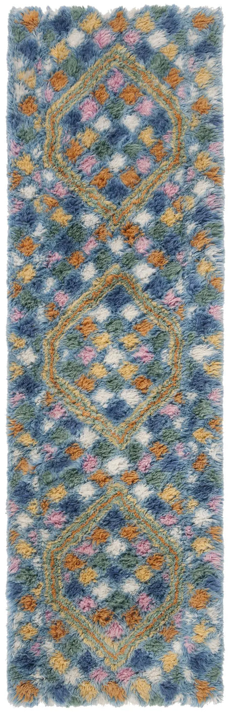 Safavieh Casablanca 2'-3" x 8'-0" Rug in Ivory / Blue