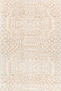 Chandra Ayla AYL-58003 White / Tan rug, flat view