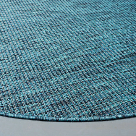 Safavieh Courtyard 6'-7" x 6'-7" Rug in Grey / Aqua