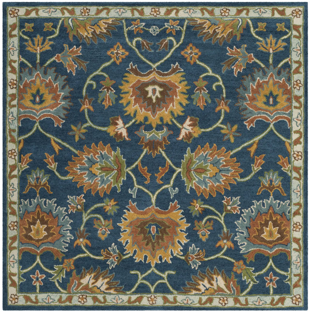 Safavieh Heritage 6'-0" x 6'-0" Rug in Navy