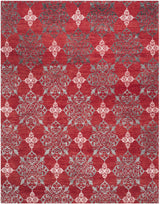 Safavieh Stone Wash 8'-0" x 10'-0" Rug in Red / Ivory